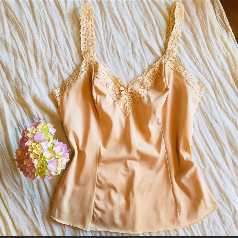 Vintage Olga Nude Slip Top Camisole